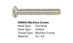 DIN963 Machine ScrewsDIN963 Machine ScrewsDIN963 Machine Screws