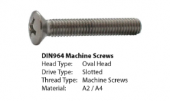 DIN964 Machine ScrewsDIN964 Machine ScrewsDIN964 Machine Screws