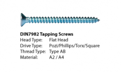 DIN7982 Tapping ScrewsDIN7982 Tapping ScrewsDIN7982 Tapping Screws
